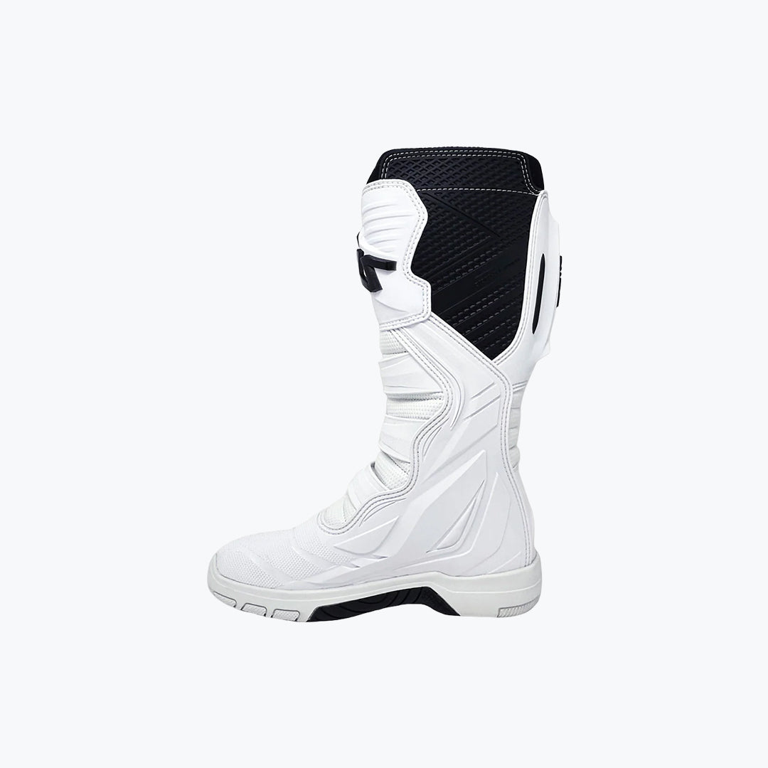 Atlas Racing Traction Riding Boots White – Motorcycle Racing Boots US Size