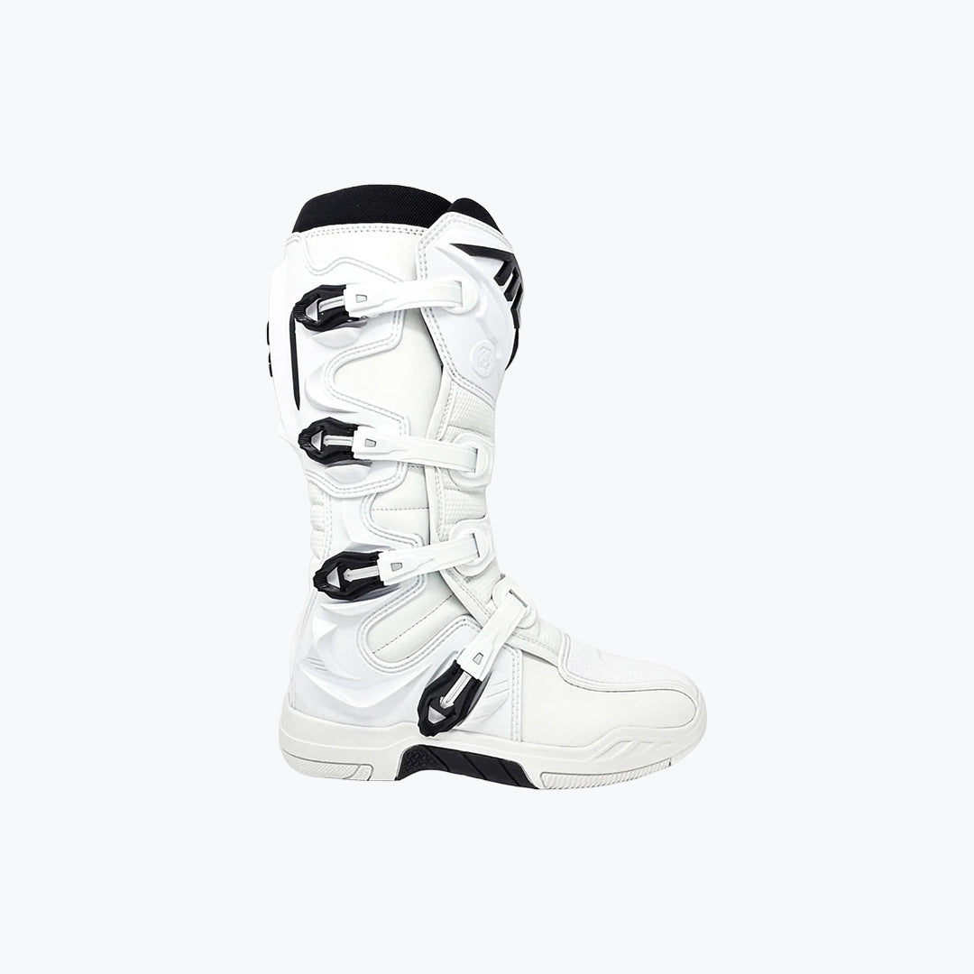 Atlas Racing Traction Riding Boots White – Motorcycle Racing Boots US Size
