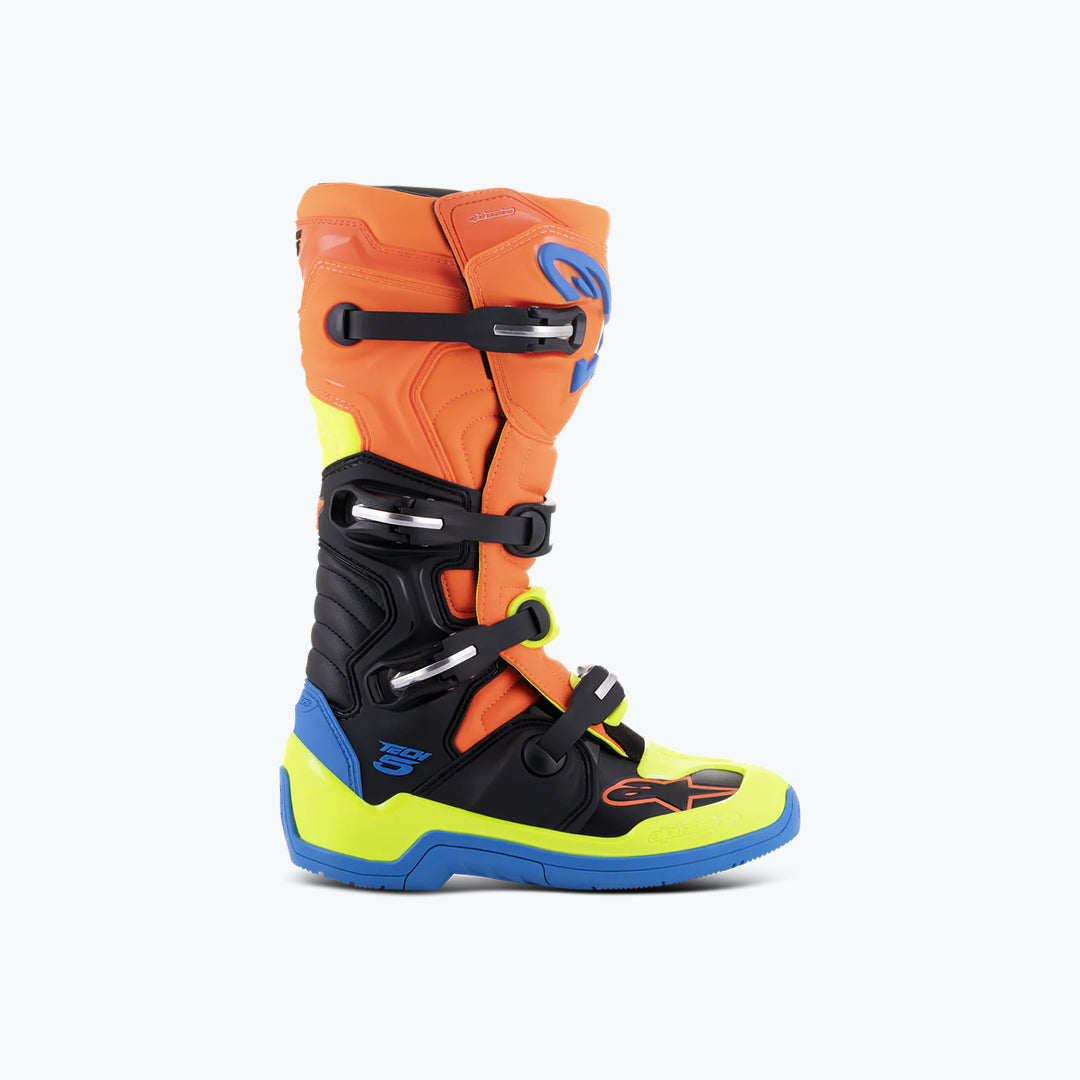 Alpinestars Tech 5 Motocross Boots Orange/Blue US 9
