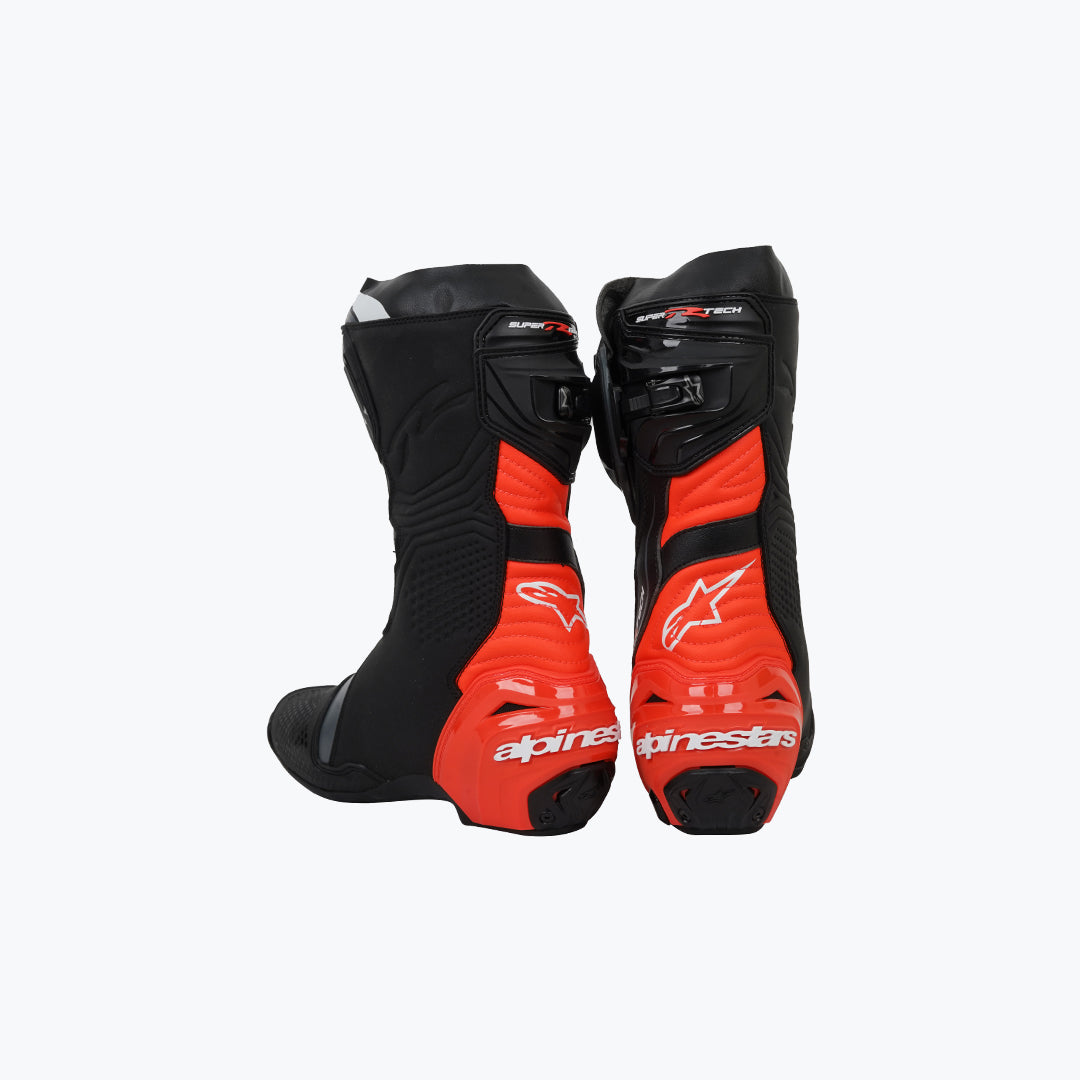 Alpinestars Supertech R Boot Black Red Flu White Grey Euro