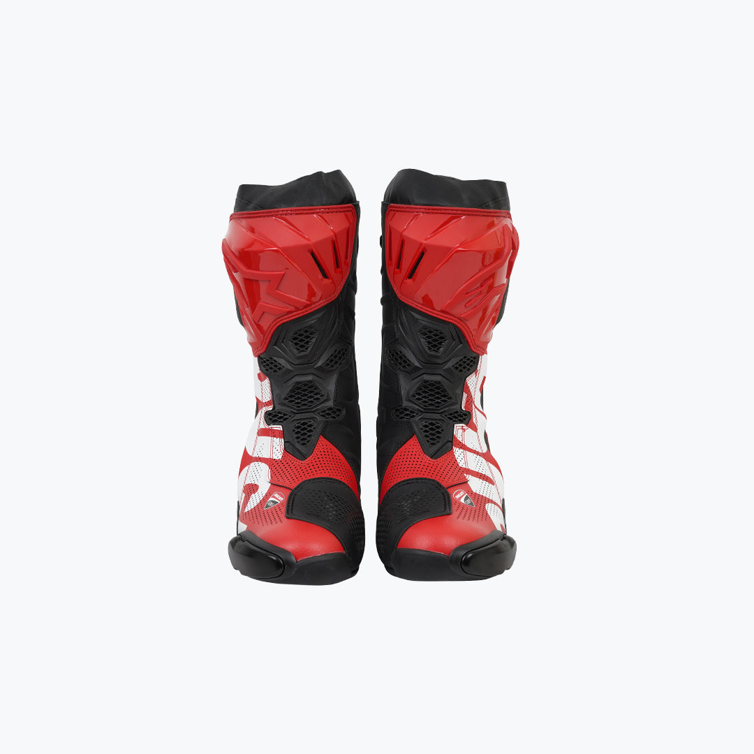 Alpinestars Ducati Corse Air V6 Boots Black Bright Red White 43