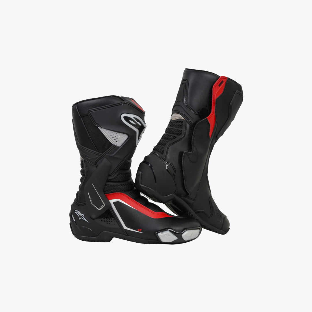 Alpinestars SMX-6 V3 BTS Riding Boots Black/Silver/Red EU 42