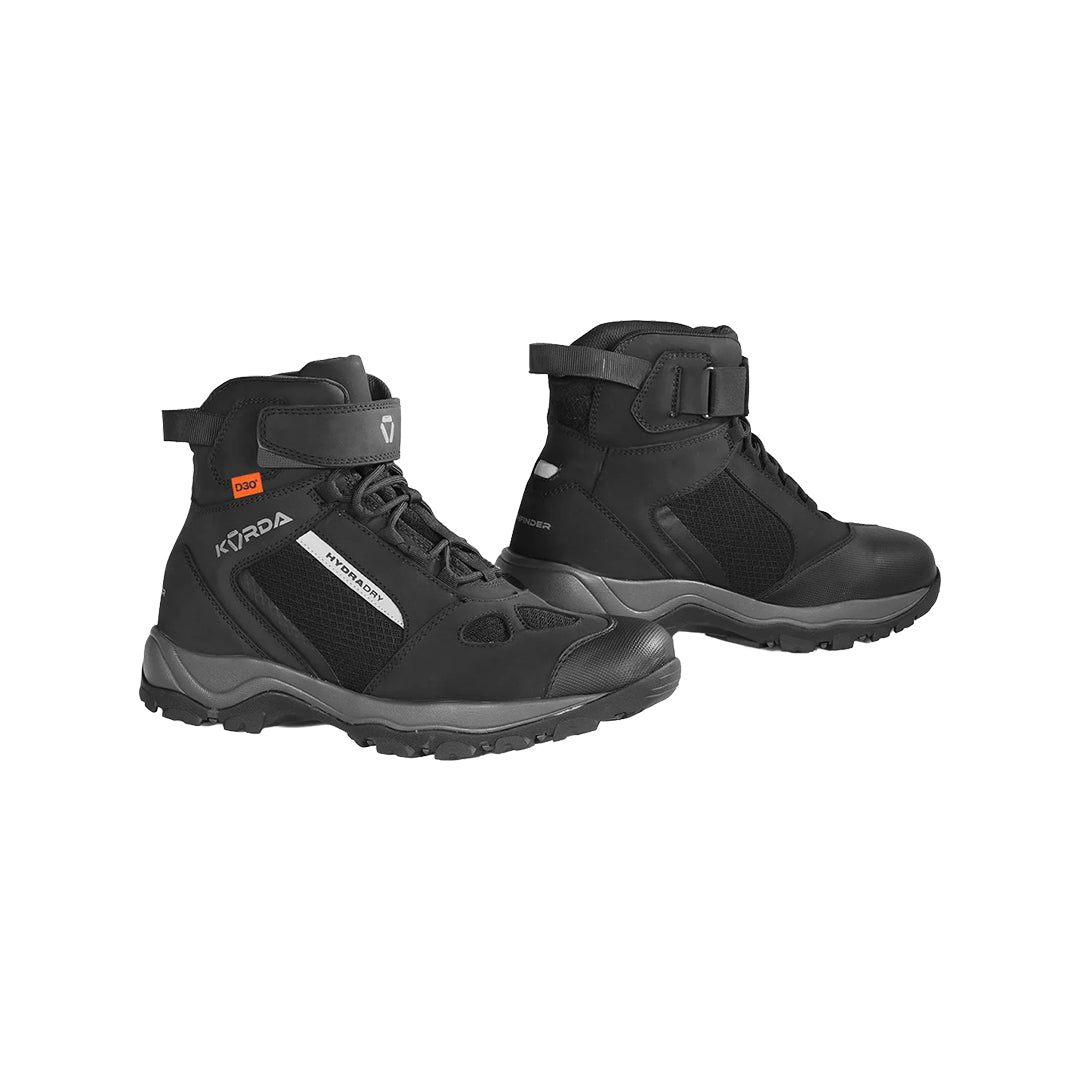 Korda Pathfinder Motorcycle Riding Boots Black