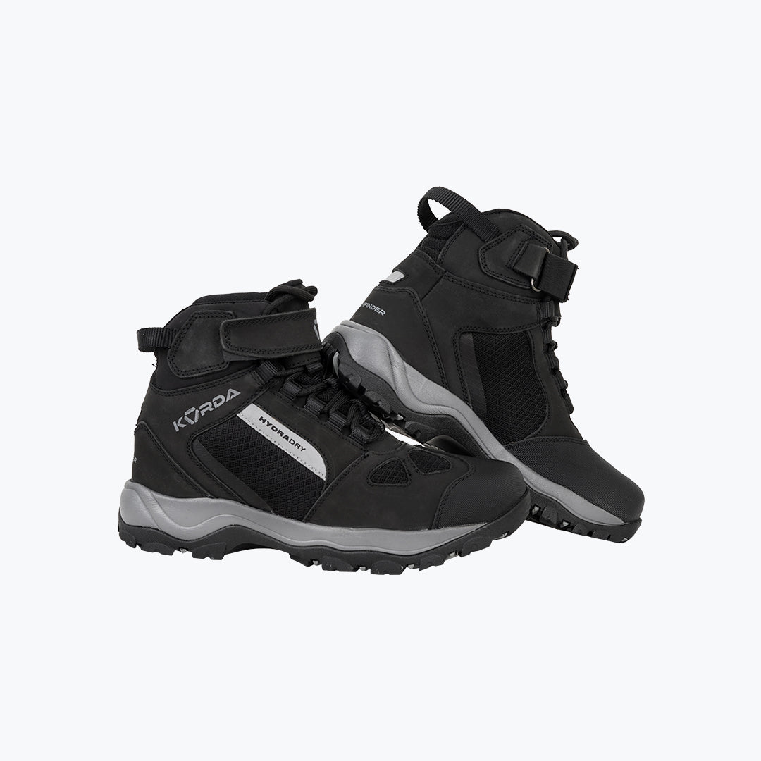 Korda Pathfinder Motorcycle Riding Boots Black