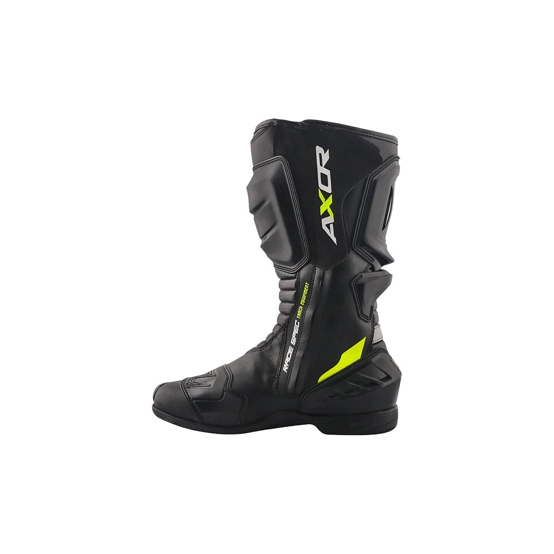 Axor Racer Tec Riding Boots Black Neon