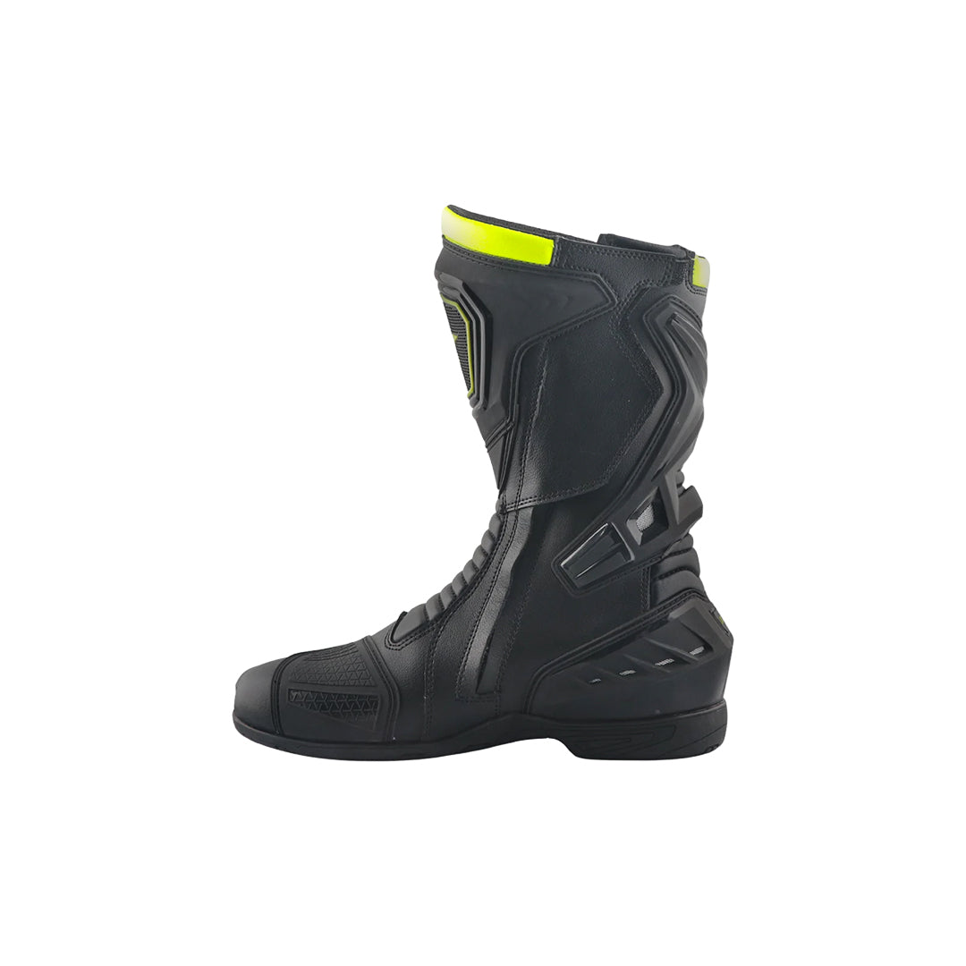 Axor Slipstream Pro Riding Boots Black Neon Green