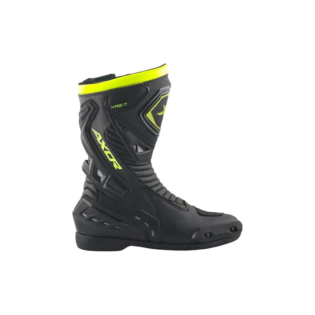 Axor Slipstream Pro Riding Boots Black Neon Green