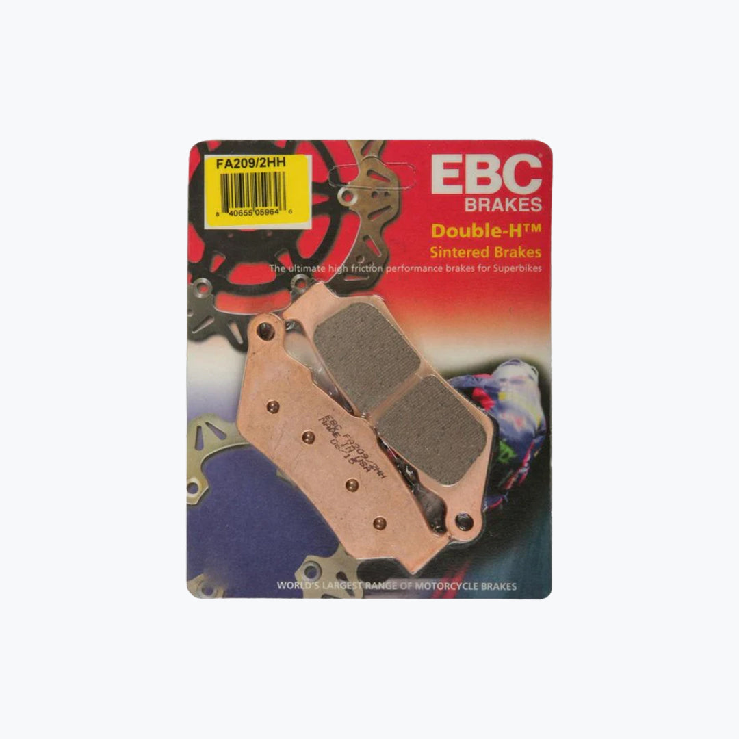 EBC Brake Pads FA209/2HH Double-H Sintered Front Motorcycle Brake Pad Set
