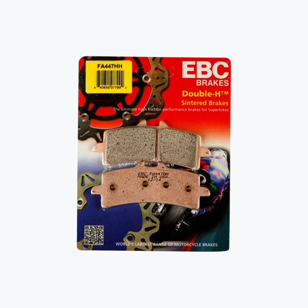 EBC Brake Pads FA447HH Double-H Sintered Front Motorcycle Brake Pad Set
