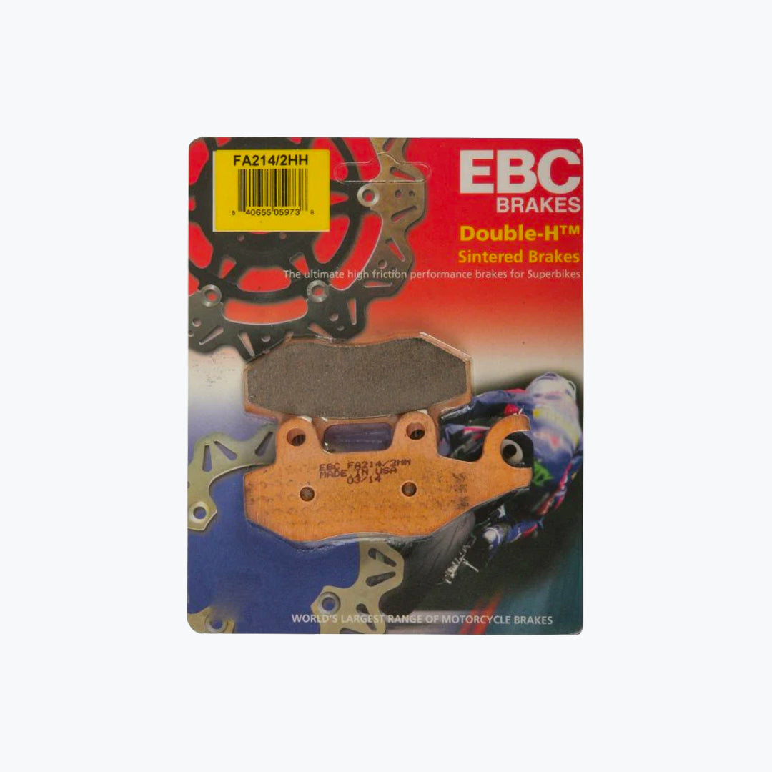 EBC Brake Pads FA214/2HH Double-H Sintered Rear Motorcycle Brake Pad Set