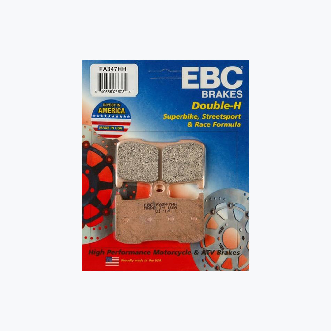 EBC Brake Pads FA347HH Double-H Sintered Front Motorcycle Brake Pad Set
