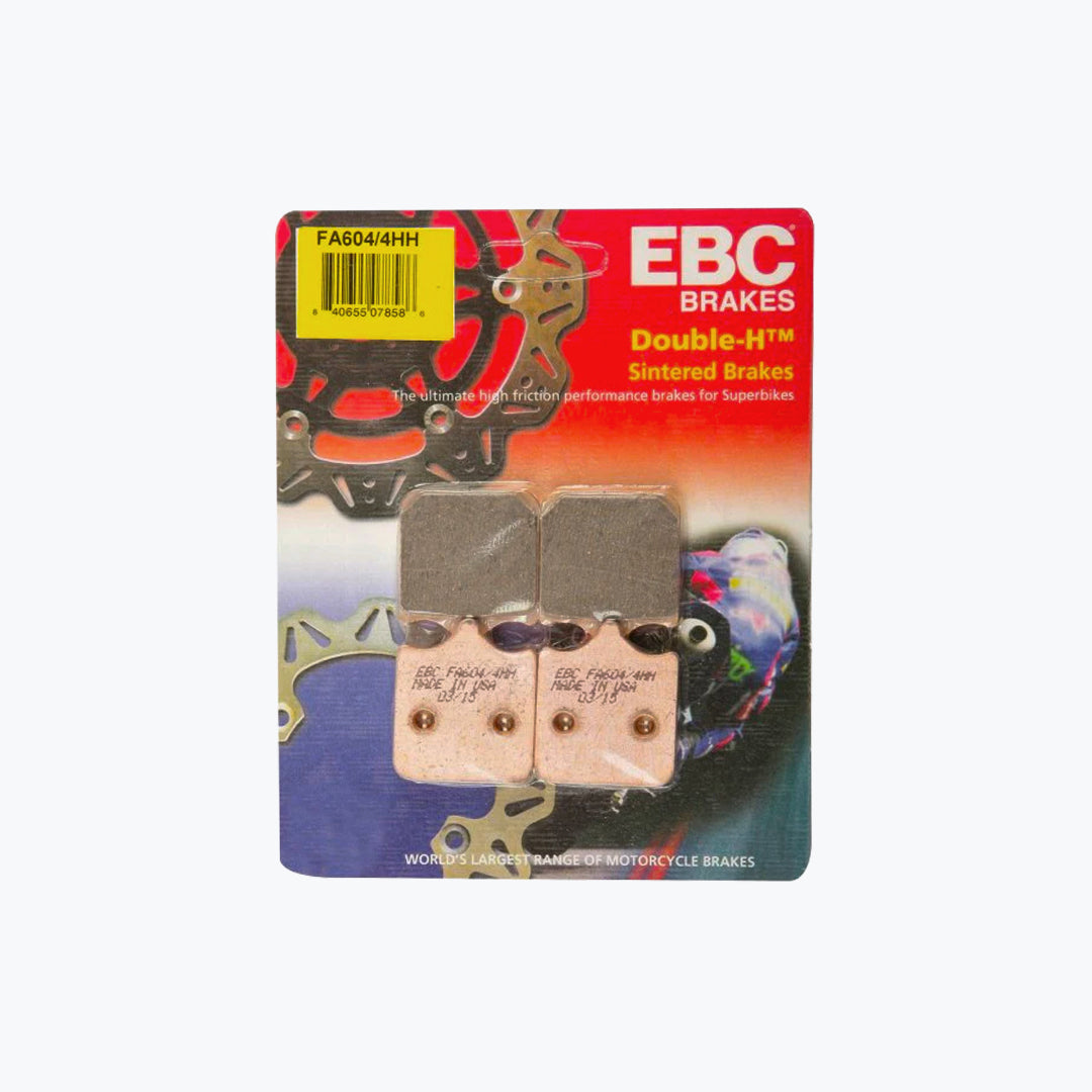 EBC Brake Pads FA604/4HH Double-H Sintered Front Motorcycle Brake Pad Set