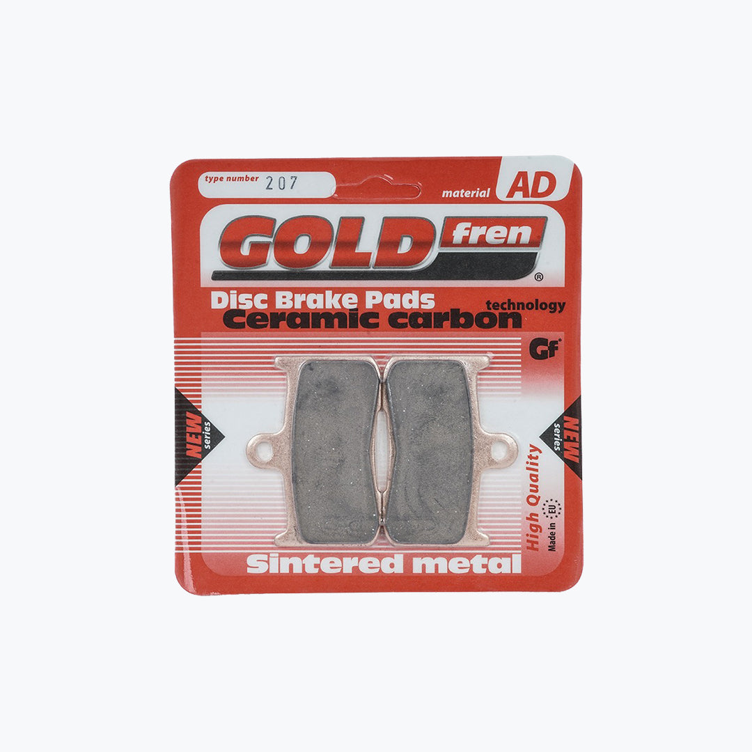 Gold Fren Disc Brake Pads 207 AD – Sintered Ceramic Motorcycle Brake Pads