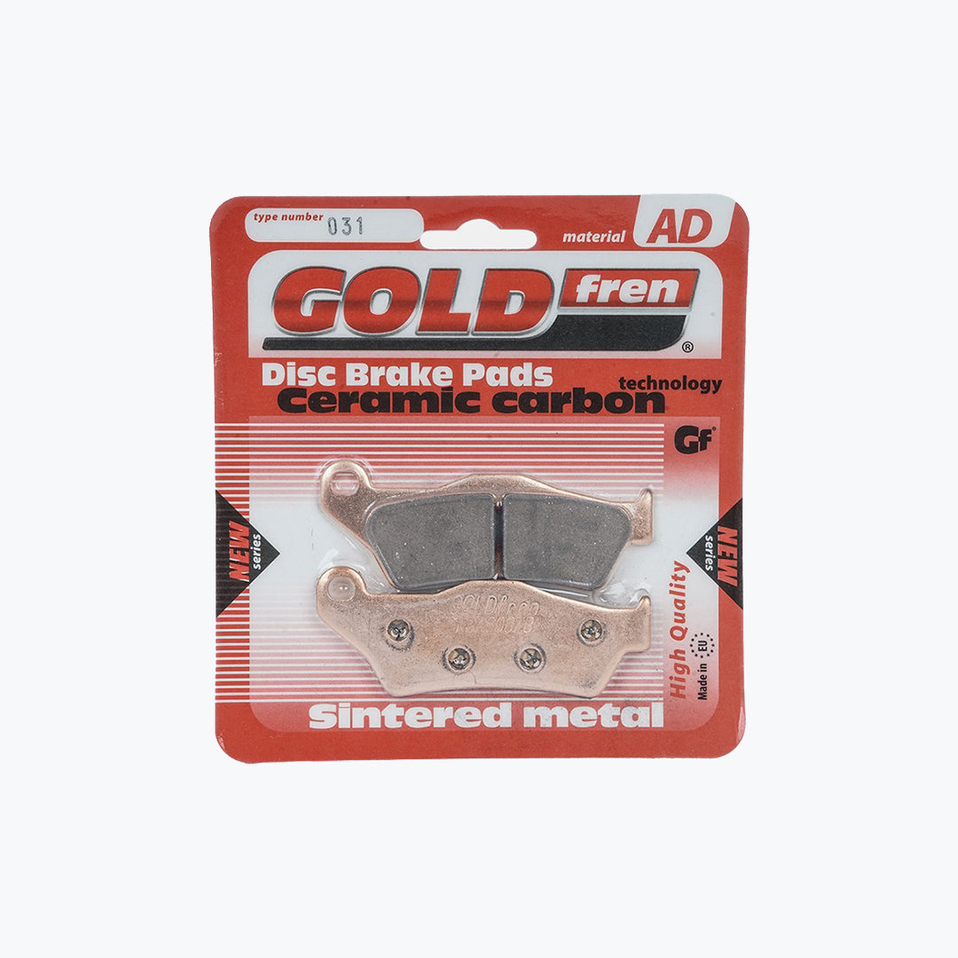 Gold Fren Disc Brake Pads 031 AD – Sintered Ceramic Motorcycle Brake Pads