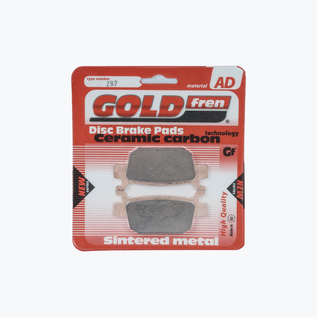Gold Fren Disc Brake Pads 287 AD – Sintered Ceramic Motorcycle Brake Pads