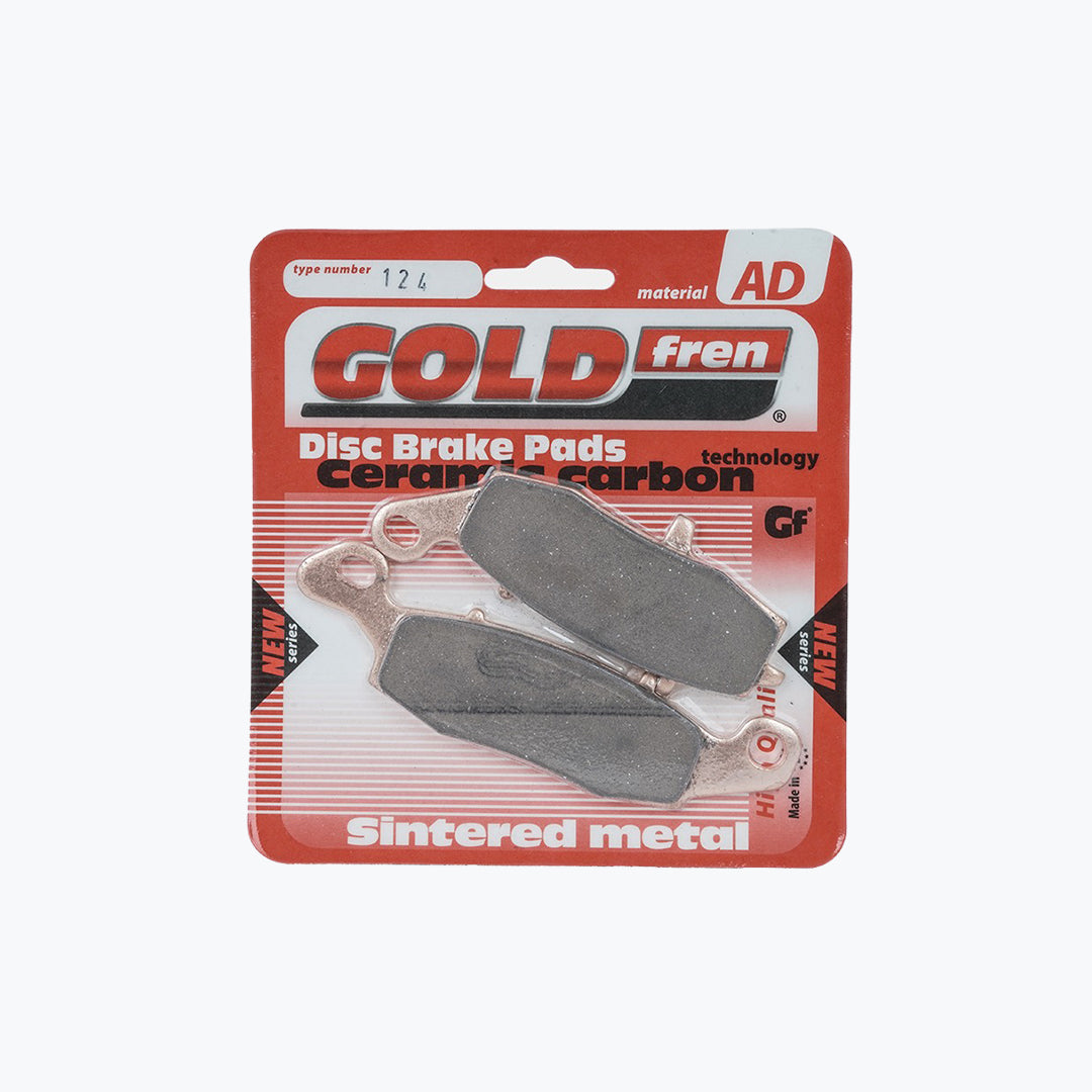 Gold Fren Disc Brake Pads 124 AD – Motorcycle Sintered Brake Pad Set