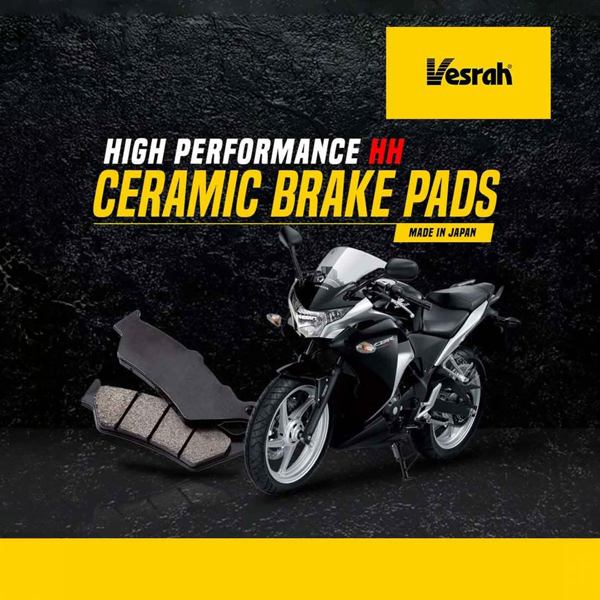 Vesrah SD167 Rear Brake Pads For Yamaha R15 V1,V2/Honda CBR 150
