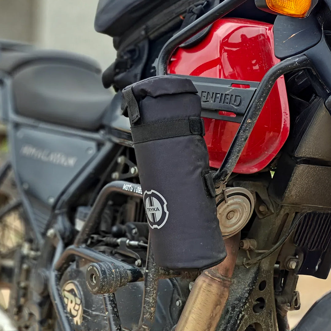 TRYKA Hydration Bottle Kit with Heatshield Motorcycle Water Bottle Mount Kit