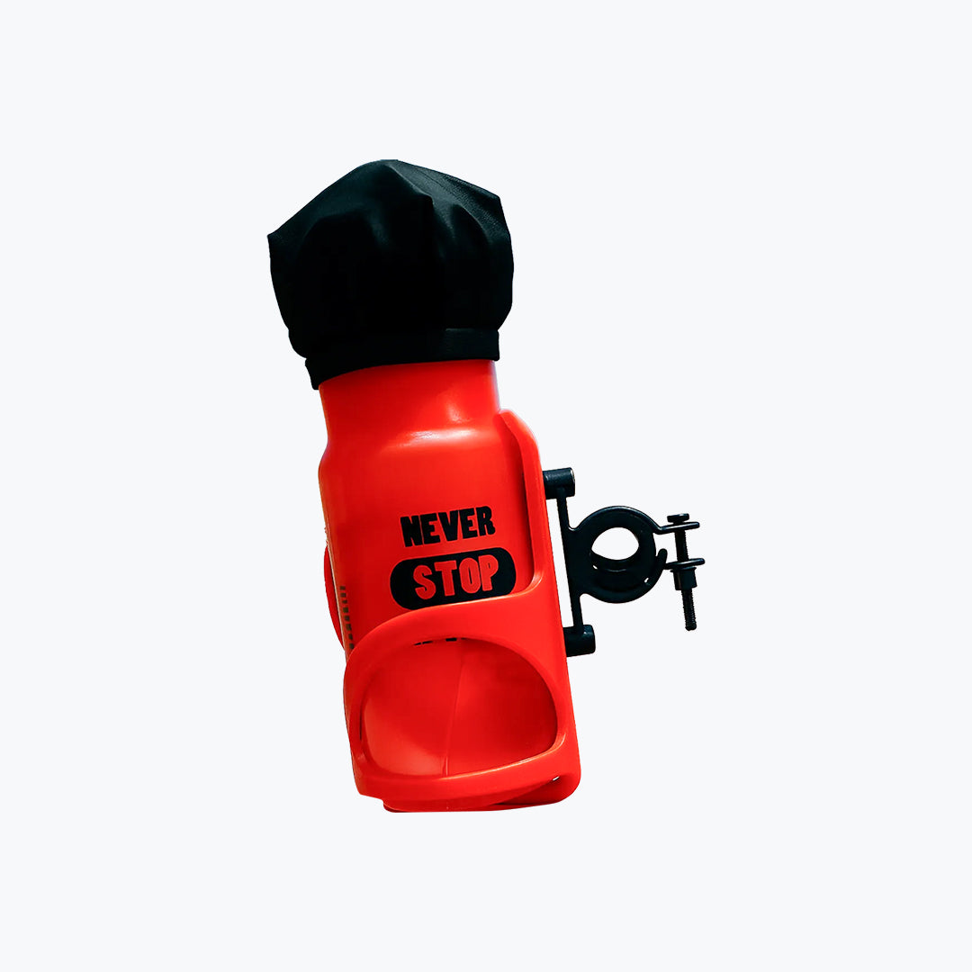 TRYKA Hydration Bottle Kit Red Universal Motorcycle Water Bottle Mount Kit