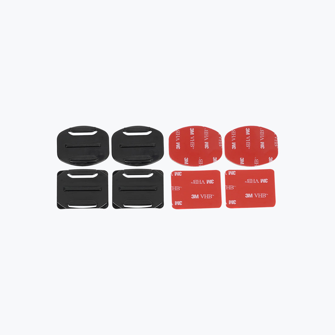 TELESIN Base Mounts 2 Flat & 2 Curved Adhesive Mounts