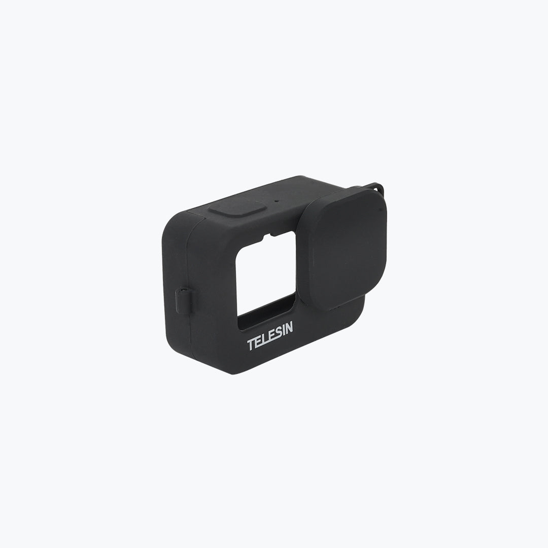 Telesin Black Silicone Case for GoPro Hero 13 / 12 / 11 / 10 / 9 – Protective Cover