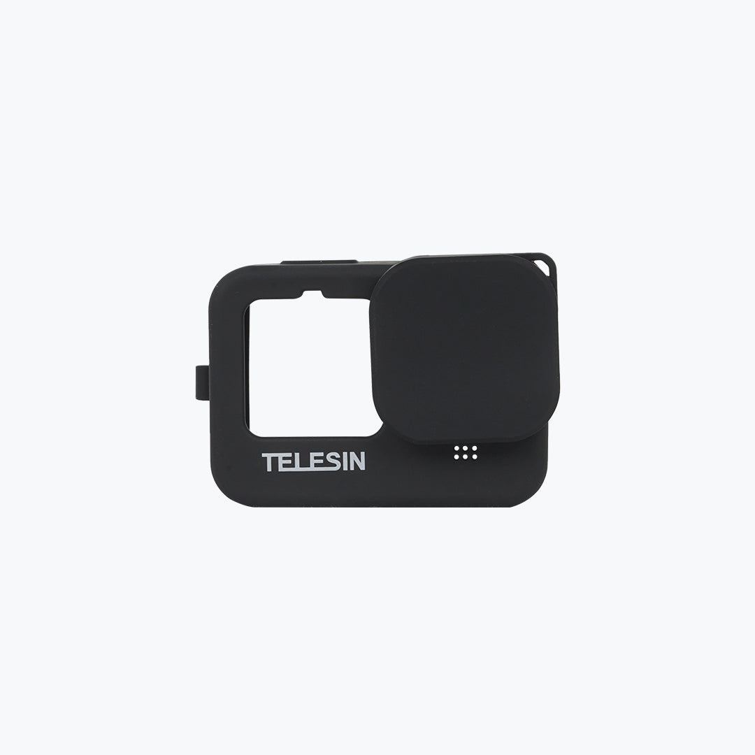 Telesin Black Silicone Case for GoPro Hero 13 / 12 / 11 / 10 / 9 – Protective Cover