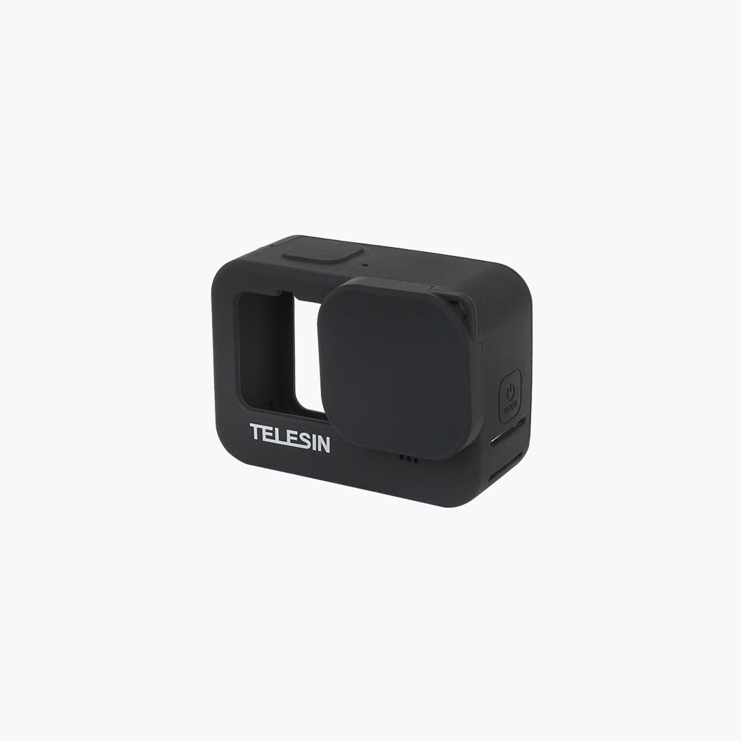 Telesin Black Silicone Case for GoPro Hero 13 / 12 / 11 / 10 / 9 – Protective Cover