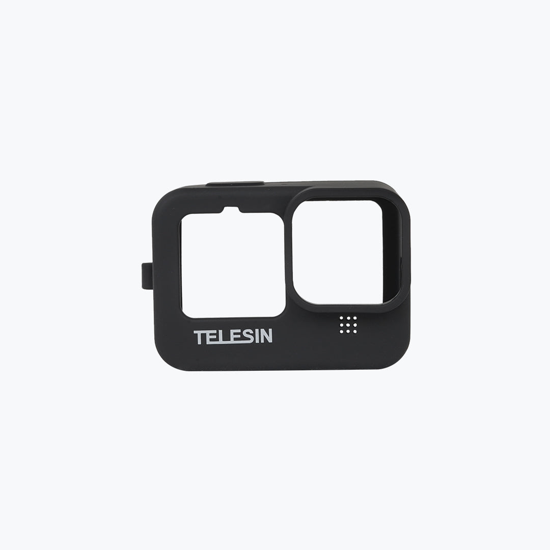 Telesin Black Silicone Case for GoPro Hero 13 / 12 / 11 / 10 / 9 – Protective Cover