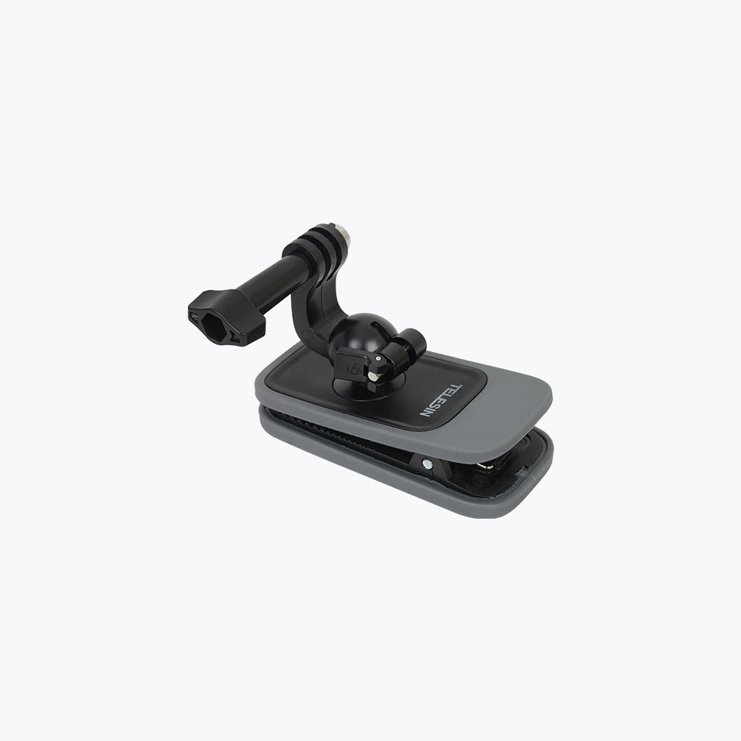 Telesin 360° Rotary Backpack Clip Mount for Action Cameras – Adjustable Clip Mount
