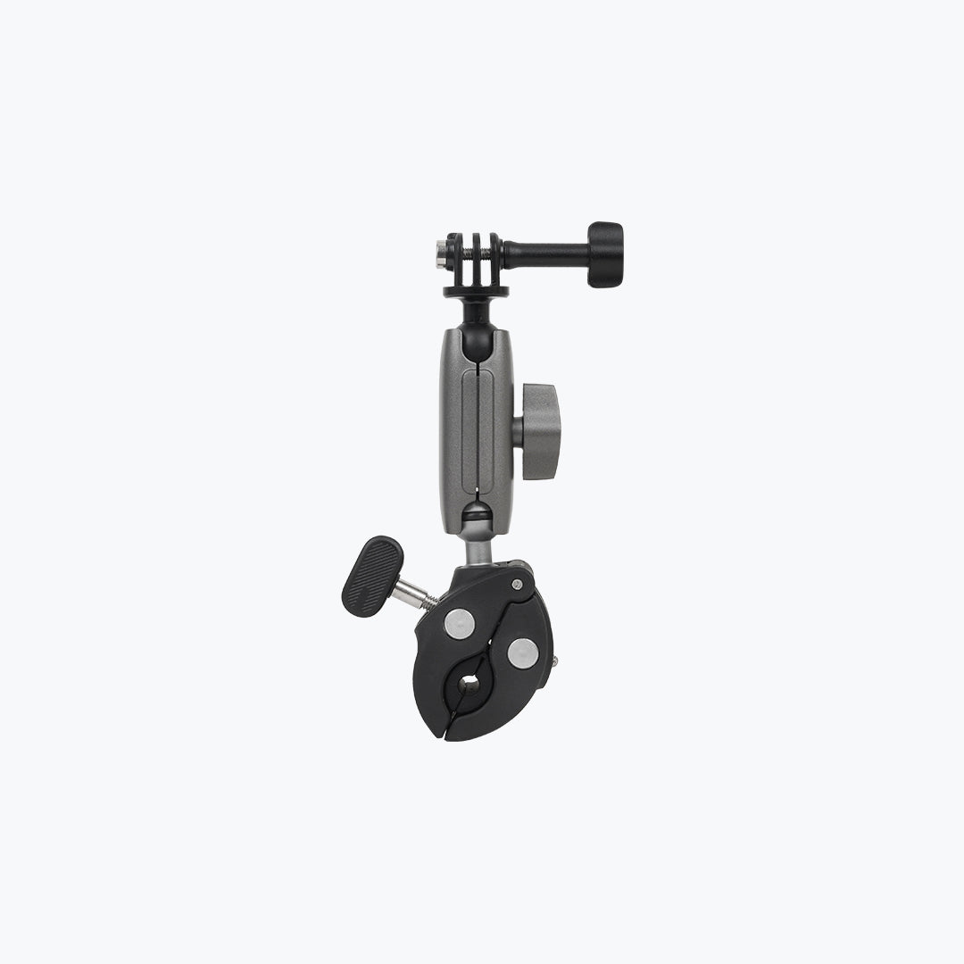 Telesin Aluminum Crab Claw Mount for Action Cameras – Heavy Duty Clamp Mount