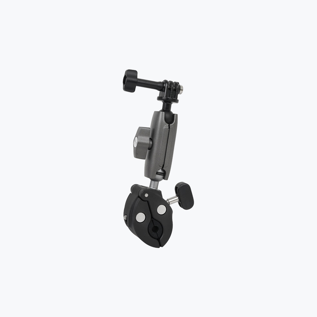Telesin Aluminum Crab Claw Mount for Action Cameras – Heavy Duty Clamp Mount