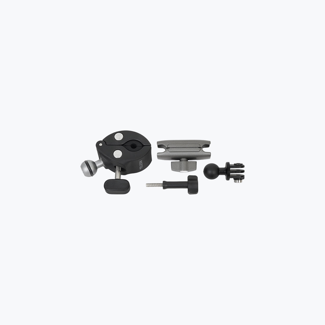 Telesin Aluminum Crab Claw Mount for Action Cameras – Heavy Duty Clamp Mount