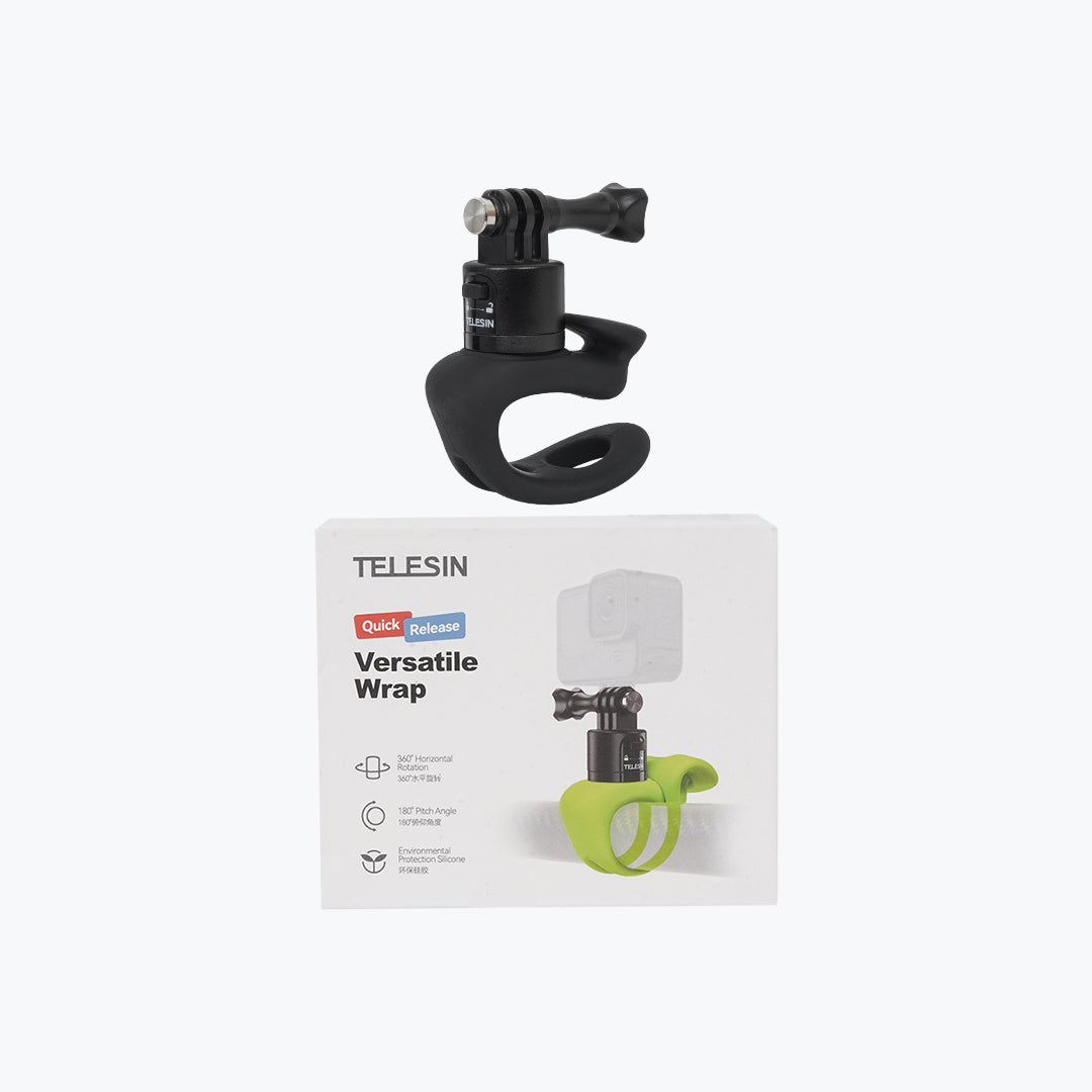 Telesin Multifunctional Silicone Ring Mount with Quick Release Adapter Black – TLQ-006