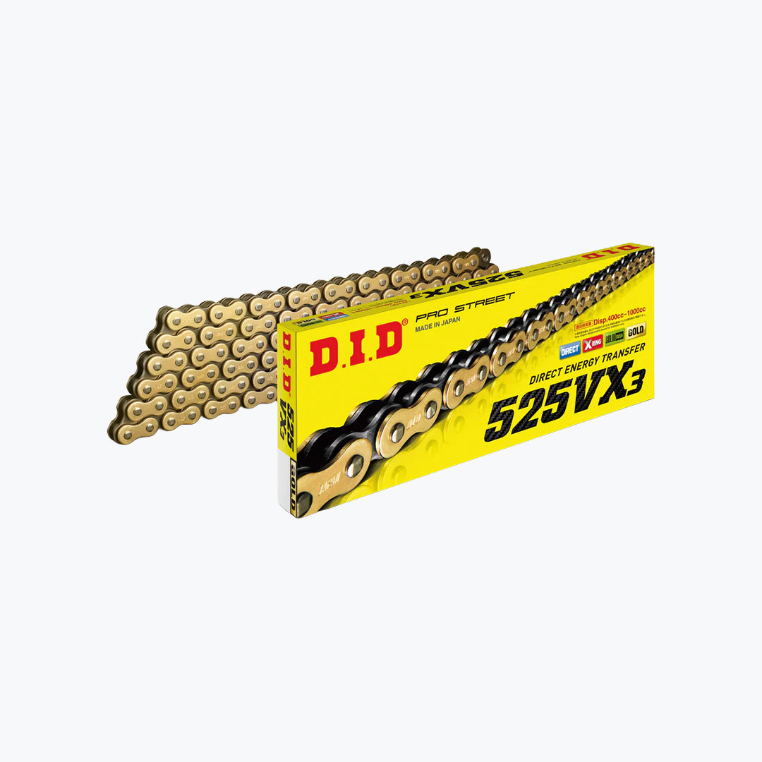 DID VX3 Gold X-Ring Drive Chain 525 / 530 120