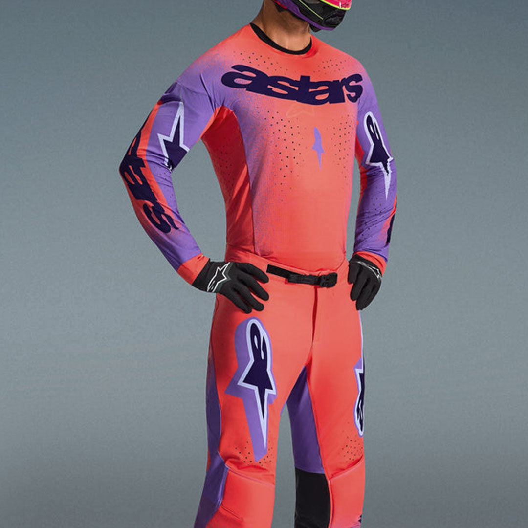 ALPINESTARS 2024 Techstar Ocuri MX Jersey Purple/Hot Orange
