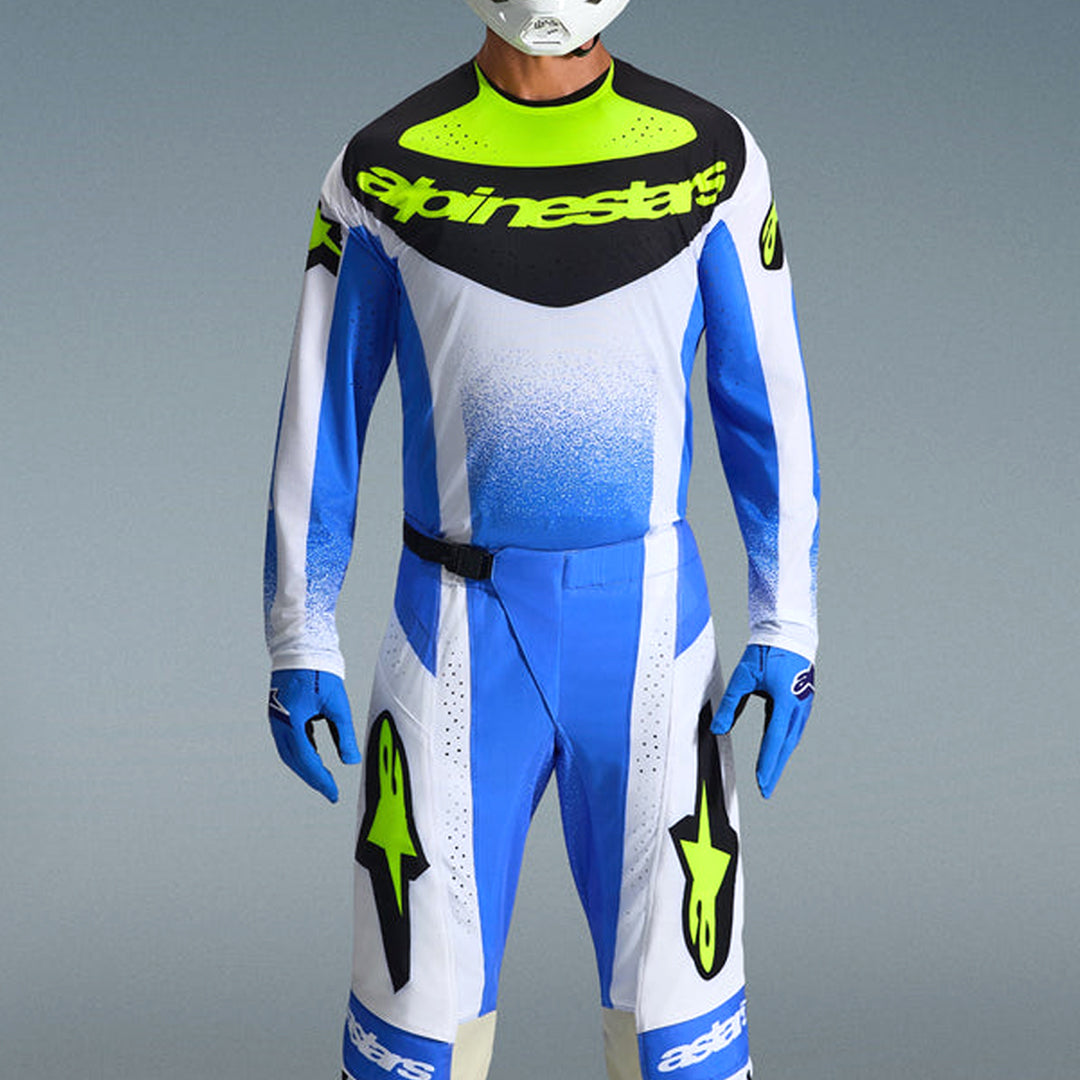 Alpinestars Motocross Jersey Hi-Viz Blue/White