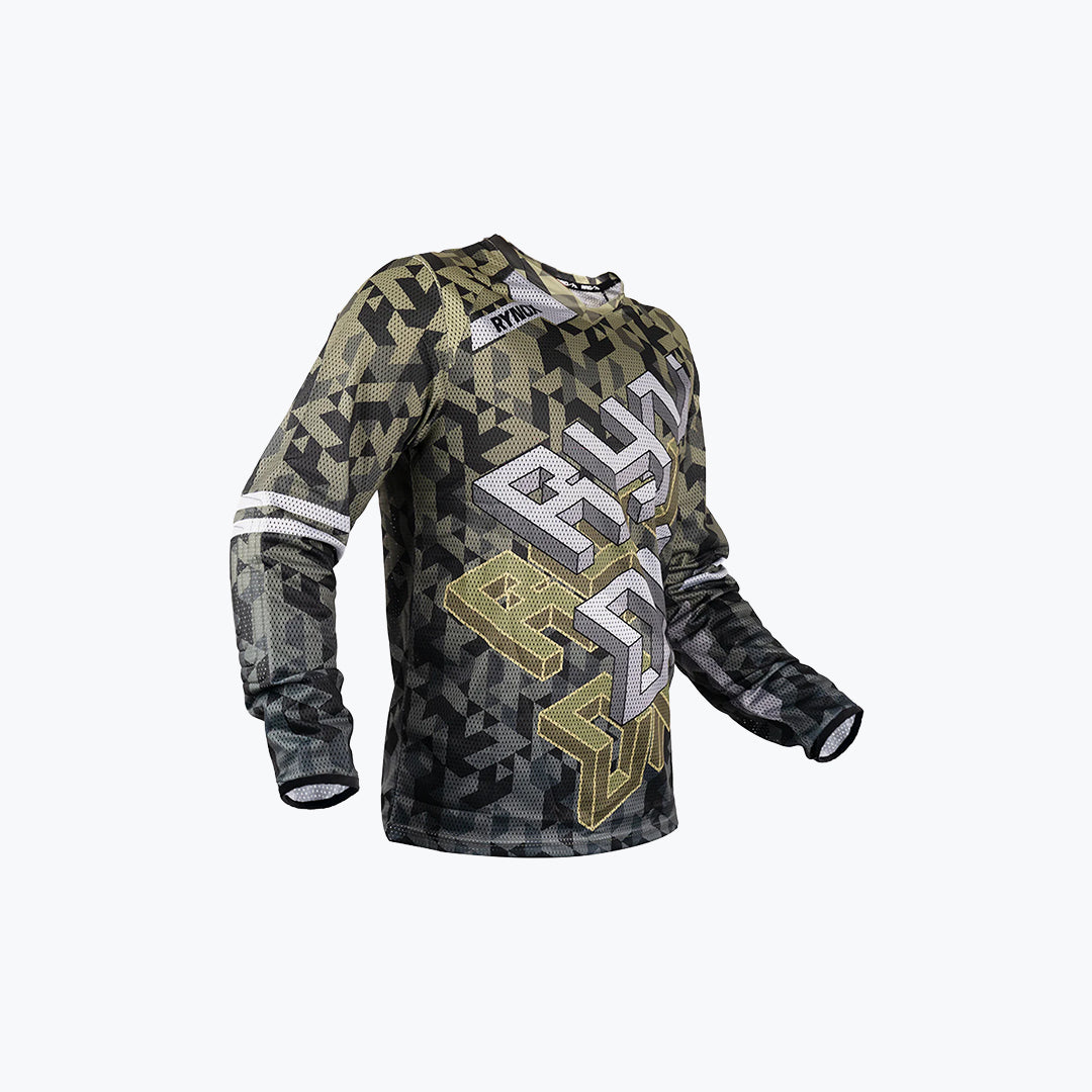 Rynox Fusion Neo Offroad Jersey Camo Green