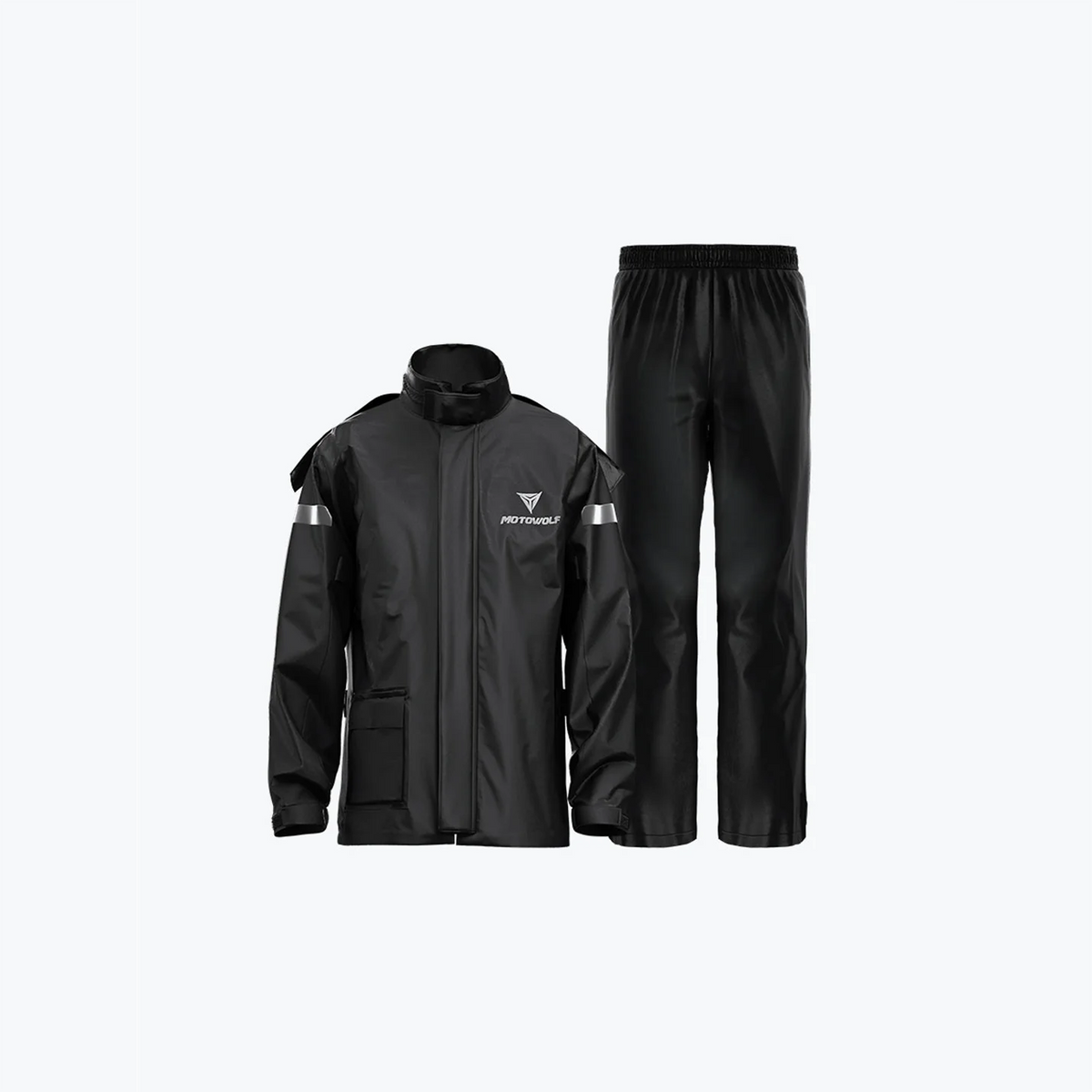 MOTOWOLF MDL0401 Waterproof Motorcycle Raincoat Set Black