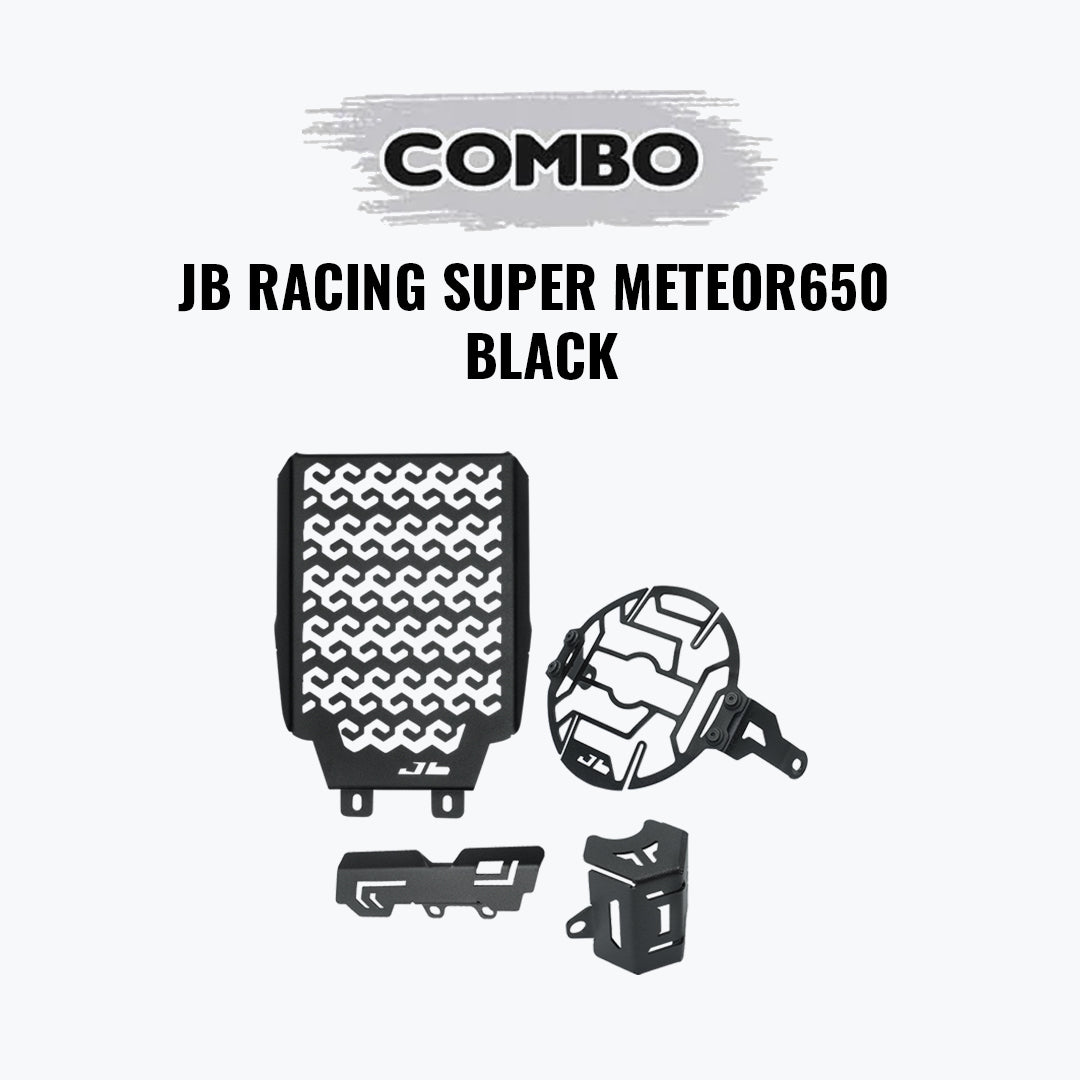 JB Racing Royal Enfield Super Meteor 650 Protection Combo Black