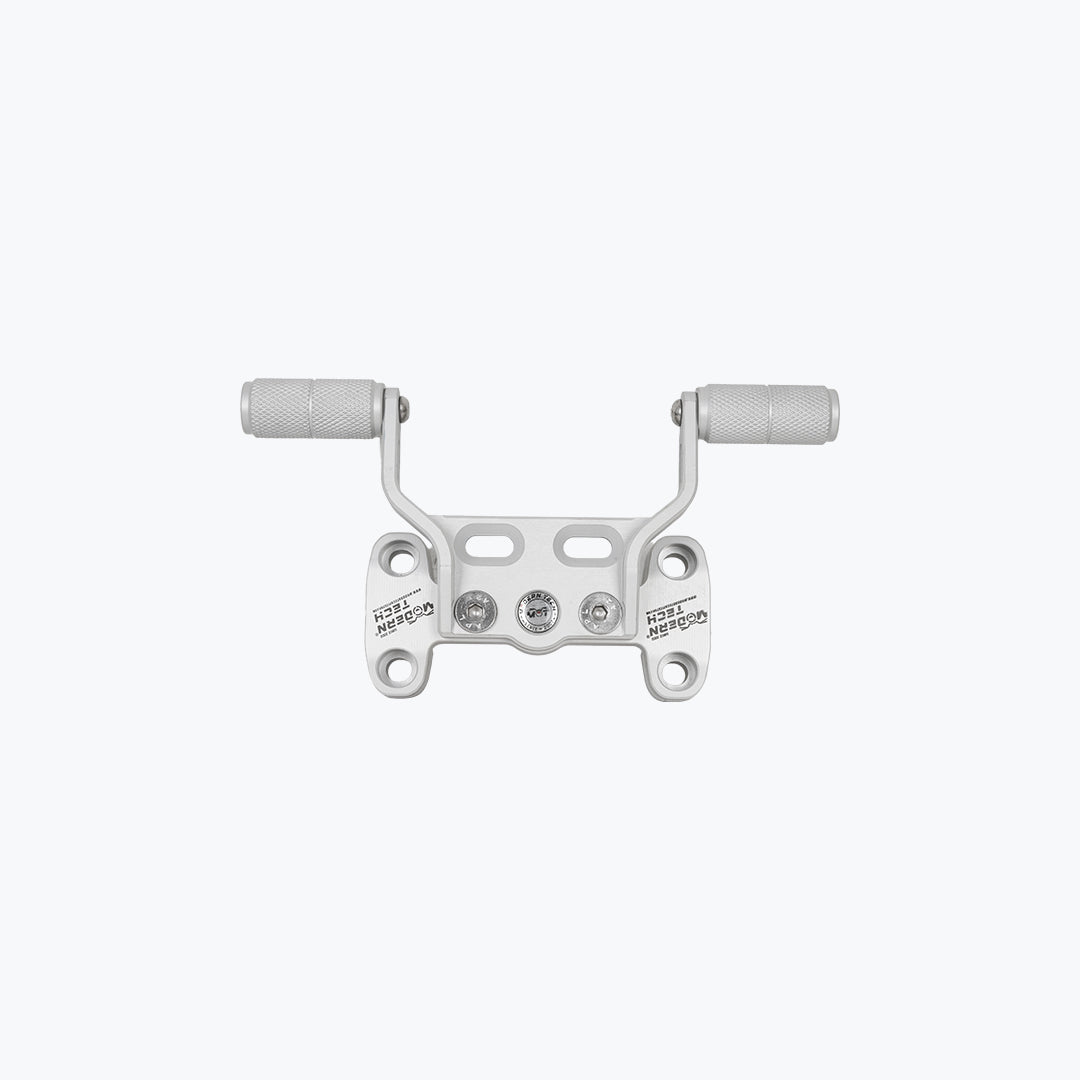 Modern Tech RE Meteor 650 Premium Combo Handlebar Riser with Mobile Holder Silver