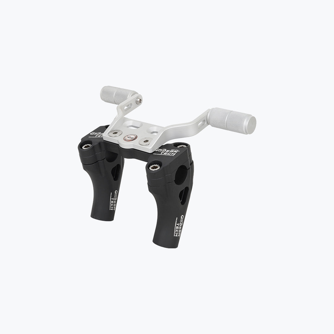Modern Tech RE Bear 650 Premium Combo Handlebar Riser with Mobile Holder Black / Silver