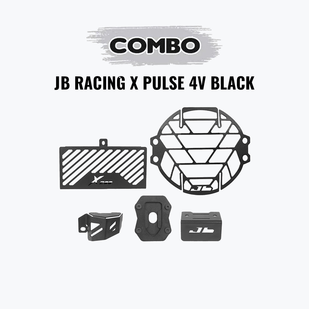 JB Racing Hero Xpulse 4V Protection Combo Black 5-in-1 Accessory Kit