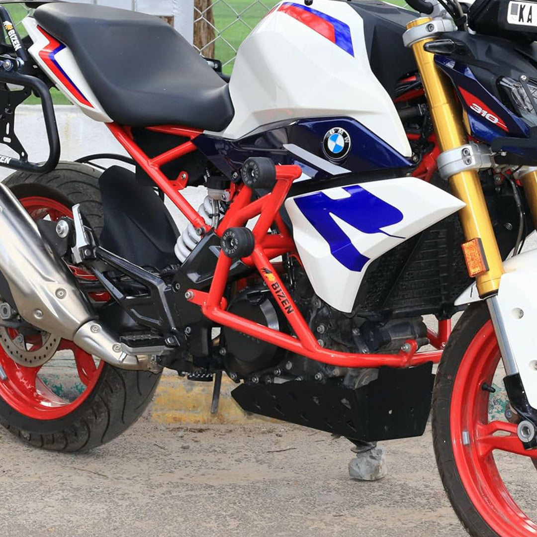 Bizen BMW G310R Crash Guard with Slider Black / Red