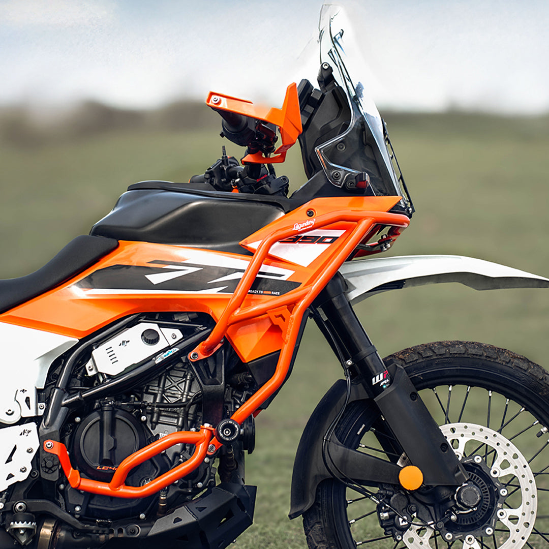 Legundary KTM ADV 390 2025 Model Raptor Crash Guard Orange