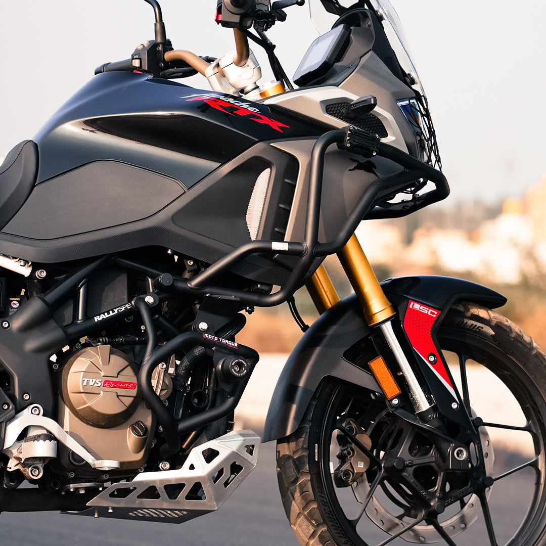 MTQ TVS Apache RTX 300 Stallion Crash Guard Black