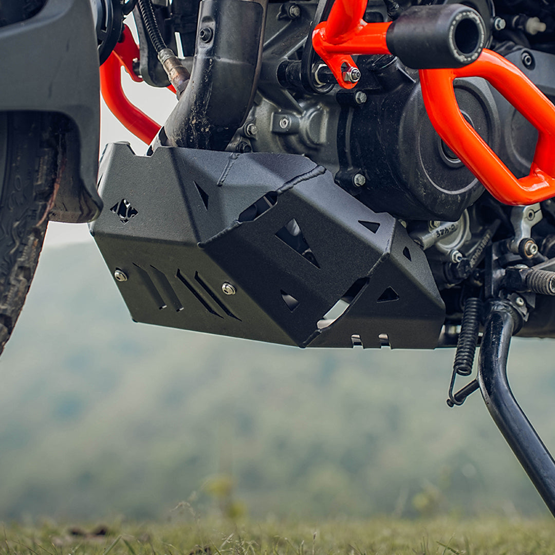 Legundary KTM ADV 390 2025 Model Vambrace Bash Plate Black