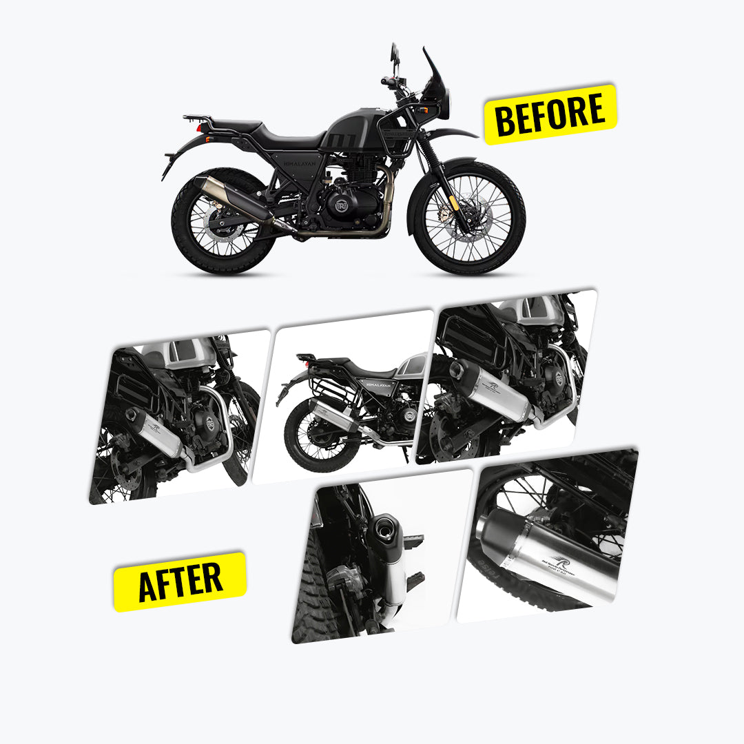 RRP Vertex Matte Performance Exhaust for Royal Enfield Himalayan