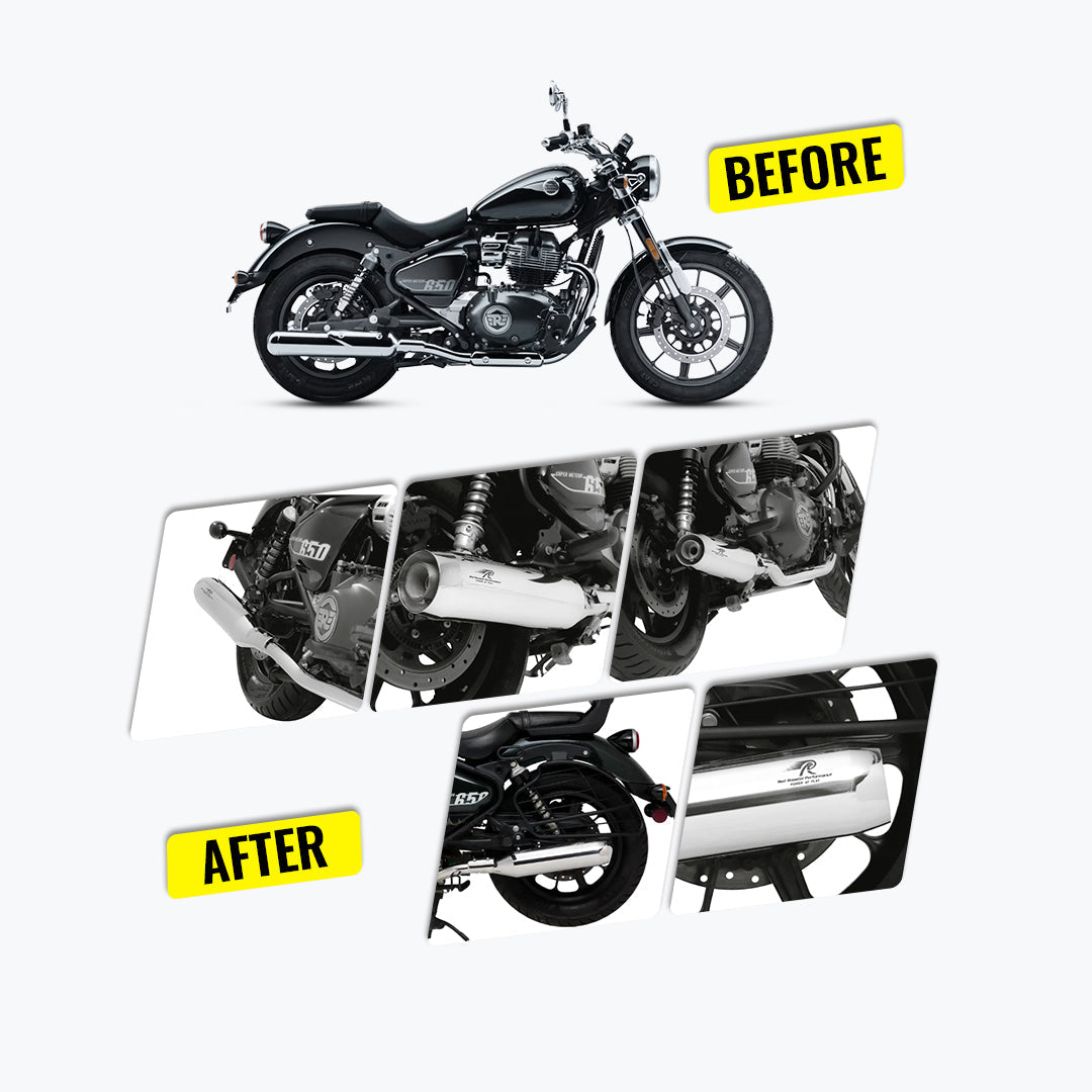 Red Rooster Performance Super Meteor 650 Astral Exhaust Polish