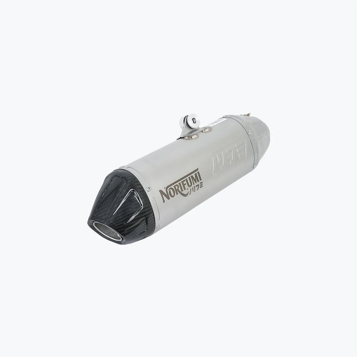 Norifumi Whoops SS Carbon Slip-On Exhaust for Royal Enfield Himalayan 450 Long