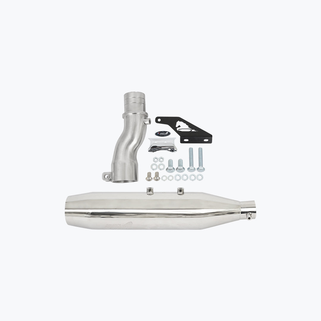 SSP Triumph Speed 400 / Scrambler 400X De-Cat Slip-On Exhaust Silver